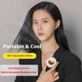 thumbnail image 3 of White Portable Mini Bladeless Fan, 3-Speed Clip-on Fan for Shirt and Waist, 3 of 9
