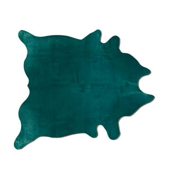 6 x 7 in. Cowhide Rug - Verde