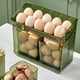 thumbnail image 4 of Eggs Container With Handle Eggs Stand For Refrigerator Door With Small Storage Box Kitchen Eggs Organizer For Cabinet Countertop, 4 of 7
