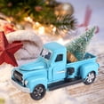 thumbnail image 1 of Cesta de regalo vintage camión de granja navideño Macarena decoración azul, 1 of 8