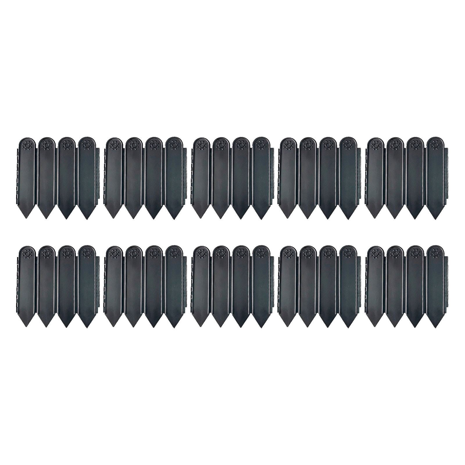 ZLBDYG 10-Piece Plastic Garden Fence Set – Small Decorative Border for Flower Beds, Vegetable Gardens (Lightweight & Weatherproof – Perfect for Outdoor & Courtyard Use)