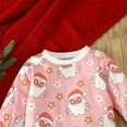 thumbnail image 4 of Mercatoo Baby Boy Girl Winter Clothes Santa Printed Crewneck Sweatshirts Sweatpants 2Pcs Set Toddler Christmas Outfits, 4 of 9