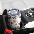 thumbnail image 5 of 20oz Tumblers Cute Halloween Icons Repeat Pattern Stainless Steel Vacuum Insulated Double Wall Travel Tumbler Cups Mug with Lid and Straw,Cleaning Brush for Cold & Hot Drinks, 5 of 7