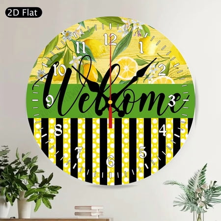 Baseball Glove Play Ball Round Wall Clock Silent Sports Theme Decor