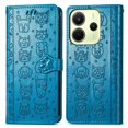 thumbnail image 1 of Funda Cartera FOXDOCK para Xiaomi Redmi Note 14 4G , Flip PU con Relieve de Gatos y Perros, Tarjetero y Soporte, 1 of 6