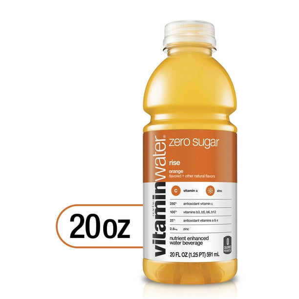 vitaminwater zero sugar rise, electrolyte enhanced water w/ vitamins