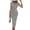 A Dark Gray, variant on Dress for Summer Dqueduo Women Striped Crew Neck Short Sleeve Maxi Dress Casual Waist Bodycon Summer Dress Pink XXL
