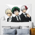 thumbnail image 6 of My Hero Academia Tapestry, Anime Wall Poster Art, Wall Tapestry For Bedroom Living Room Dorm Room, Wall Hanging For Festival Party Events Background Photography Backdrop, 60x40 Inch, 6 of 9