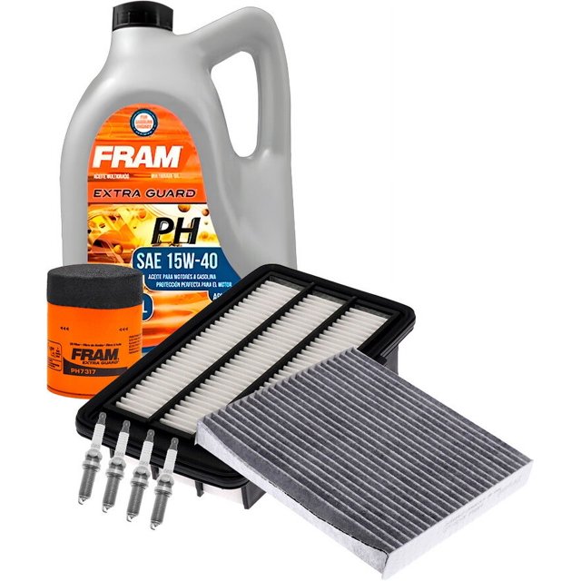 Kit De Afinación Con Aceite 15W40 Mineral, Bujías Iridio, Filtro De Aire, Filtro De Aceite Y Filtro De Cabina 8 Piezas Compatible con Honda Cr-V L4 1.5L DE 2017 A 2023