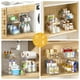 thumbnail image 4 of Organizadores de baño Delamu, paquete de 3 unidades, 2 niveles, para debajo del lavabo, transparentes, 4 of 8