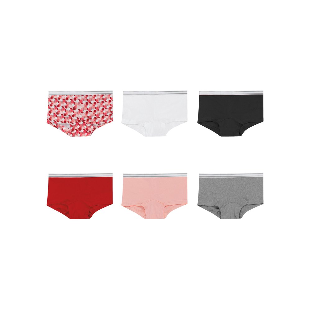 Hanes Hanes Women's Sporty Cotton Boyshort Underwear, 6Pack