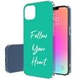 thumbnail image 1 of TalkingCase Slim Case for Apple iPhone 13 Pro, Slim Thin Gel Tpu Cover, Follow Your Heart Print, Light Weight, Flexible, Soft, Anti-Scratch, Printed in USA, 1 of 7