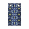 thumbnail image 1 of Oriental Hanging Pocket Organizer, Ornamental Flowers Leaves and Cultural Streaks, Printed Polyester Storage Bag with Pockets, 9" x 27", Lavender Yellow, 1 of 2