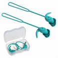 thumbnail image 1 of Anti-lost Rope Waterproof Swimming Earplugs Swimming Accessory Reusable Anti-lost Swimming Earplugs Soft Silicone With Storage Box Noise Reduction Silicone Ear Plugs For Swimming, 1 of 8