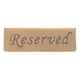 thumbnail image 1 of Reservation Sign Antique Bronze Stainless Steel English Reserved Seat Sign Notice Board, 1 of 5