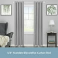 thumbnail image 2 of Kenney® Mae 5/8" Standard Decorative Window Curtain Rod, 28-48", Satin Nickel, 2 of 6