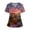 Purple, variant on LHVUOA Scrubs Tops for Women Cute Kitty and Clouds Print Short Sleeve Nurse Working Uniforms Cartoon Pattern Tops with Pockets