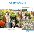 thumbnail image 5 of 1000 Piece Puzzle for Adults Garden Kittens Jigsaw Puzzles 1000 Pieces Cute Cats Puzzles for Adults 29.5" x 19.7", 5 of 17