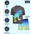 thumbnail image 2 of iXtreme Boys Rash Guard Set - 2 Piece UPF50+ Quick Dry Short Sleeve Swim Shirt & Swim Trunks for Boys, 2 of 6