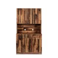 thumbnail image 5 of UWR-Nite Freestanding Kitchen Pantry Cabinet, Buffet Sideboard Storage Cabinet, Tall Wardrobe& Kitchen Cabinet with 6-Doors, 1-Open Shelves and 1-Drawer for Bedroom, Kitchen, 5 of 7