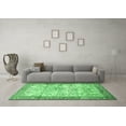 thumbnail image 3 of Ahgly Company Indoor Square Animal Emerald Green Traditional Area Rugs, 6' Square, 3 of 4