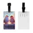 thumbnail image 2 of Luggage Tags for Suitcases, Heart Sky Bird Couple Leather Bag Luggage Tags ID Label Tags Privacy Protection Travel Bag Labels, 2 of 6