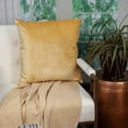 thumbnail image 6 of Parkland Collection Danbury Transitional Yellow Solid Pillow Cover With Poly Insert, 6 of 6