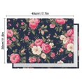 thumbnail image 5 of Pioneer Flower Floral Print Pattern Summer Placemats Table Placemats Set Of 6-Linen Kitchen Washable Placemats Table Mats 12x18 Inch Non-Slip Heat Resistant, 5 of 5