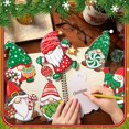 thumbnail image 3 of Seajan 200 unidades de recortes navideños con forma de gnomo, 10 x 10 cm, con 400 puntos de pegamento, 3 of 6