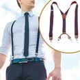 thumbnail image 2 of Wxqbjtam Men's Suspenders Hooks Adjustable Elastic Straps Y Back Mens Womens Braces Blue, 2 of 9