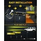 thumbnail image 4 of Barra de luces LED NAOEVO V30 de 6 pulgadas, 50 W, color amarillo y verde, Spot Flood, 4 of 9