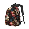 thumbnail image 2 of Vsdgher Rose Flowers Print Unisex Large Capacity Bookbag Schoolbag Casual Daypack for High School/College/Teens/Travel/Work, 2 of 8