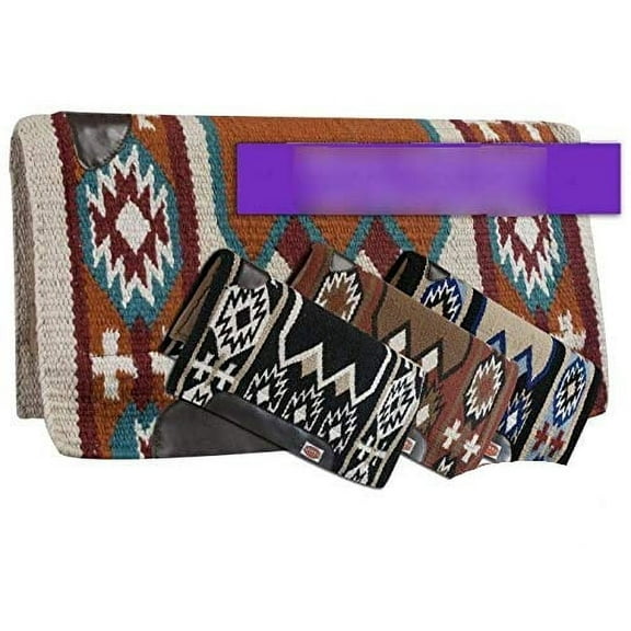 Showman 36" x 34" Cutter Saddle Pad w/ Memory Felt Bottom & Southwest Design