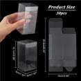 thumbnail image 2 of 30 Pcs Transparent PVC Box 1.97×1.97×3.98 inch Plastic Clear Gift Packaging Boxes Wedding Party Favour Boxes for Candy Cookies Cake Chocolate Gift and Molds diy, 2 of 9
