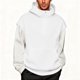 thumbnail image 2 of RKSTN Hoodies for Men Oversized Splicing Fake Two Pieces Pullover Hooded Sweatshirts Top Men's Casual Solid Color Mock Neck Loose Fits Comfy Workout Sport Long Sleeve Hoodie Fall Winter Clothes, 2 of 9