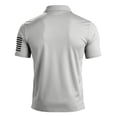 thumbnail image 4 of Kopltyrfg Short Sleeve Polo Shirts for Men Graphic Stretch Casual American Patriotic Raglan Golf Polos for Men Gray M, 4 of 4