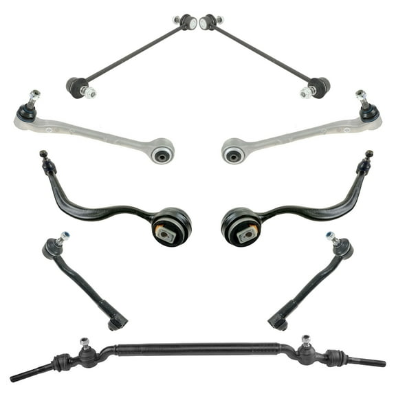 TRQ Control Arm Tie Sway Bar Drag Link Suspension Kit for 95-01 E38 740i 750i PSA56102