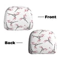 thumbnail image 3 of 2 PCS Car Headrest Cover, flower Tower Soft Car Seat Head Rest Cover Protector Interior Car Accessories Seat Covers for Cars Truck Auto Only Covers, 3 of 8