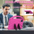 thumbnail image 5 of Kids-Friendly Case for Walmart Onn 10.1 Tablet Case 2024 Gen 4 (Model:100135925) Case,with Portable Handle & Kickstand,Shockproof EVA Foam Anti-Scratch Child Protector Tablet Case,Rose, 5 of 7