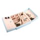 thumbnail image 4 of Caja de joyería simple de moda PU caja de almacenamiento de anillo de gran capacidad organizador de collares azul, 4 of 8