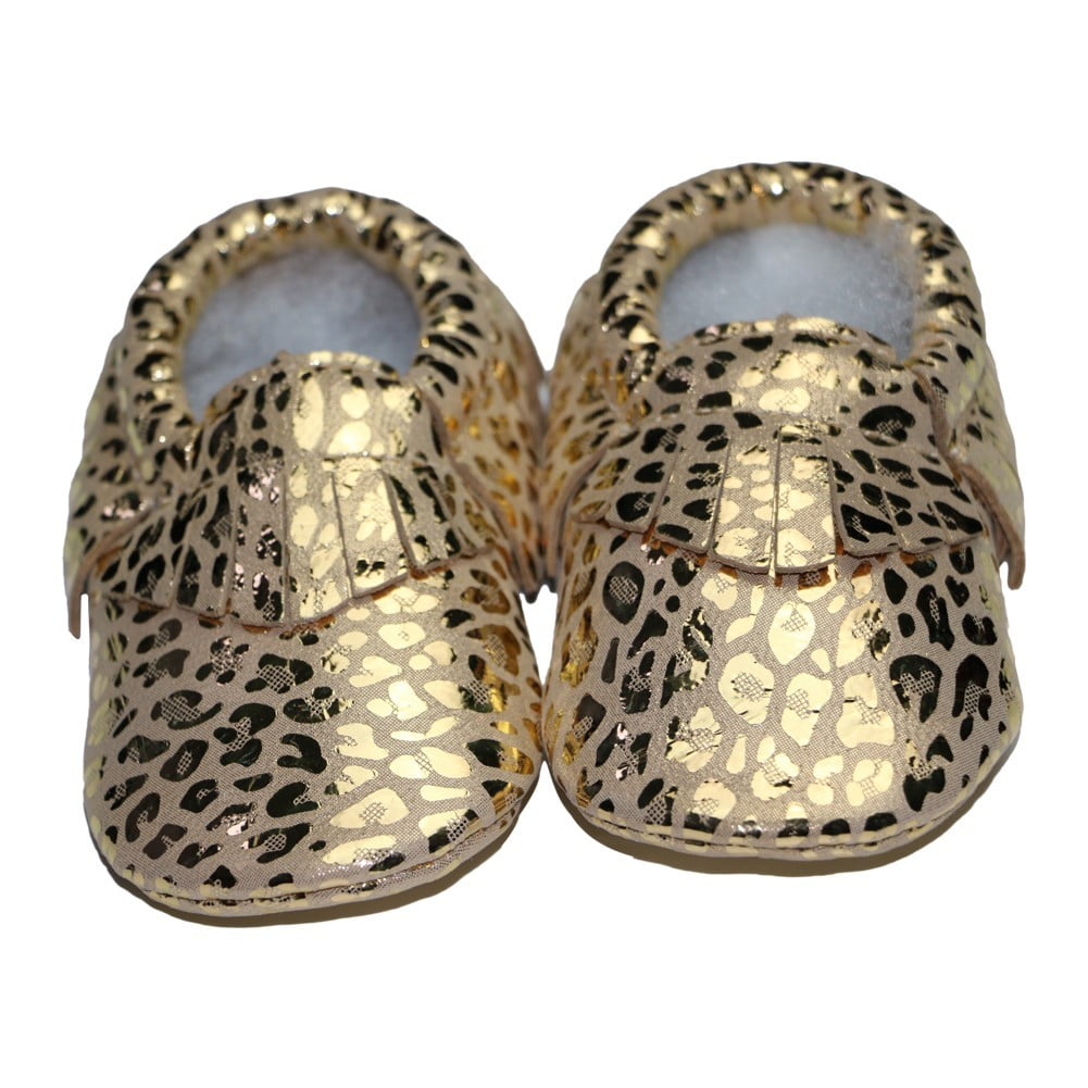 leopard moccasins with fringe