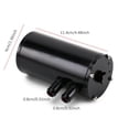 thumbnail image 4 of Lata De Captura De Aceite Universal Negro Cnc Alto Rendimiento Pulido Duradero Tanque De Depósito De Combustible Bote De Gas Residual Para Coche Automóvil Vehículo Monstrate VI007085-00, 4 of 7