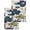 DarkSlateGray, variant on Navy Blue Green Floral Hand Towels Set, Waffle Weave Kitchen Towels 2 Pieces, Vintage Botanical Leaves Microfiber Hair Face Bath Tea Towel Absorbent Quick Drying Cleaning Dish Cloths, 15.7"x23.6"