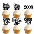 thumbnail image 1 of Topper para cupcakes LETLIMIT negro con brillo 30 piezas 5 cm, 1 of 7