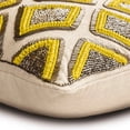 thumbnail image 2 of Cushion Covers For Couch, Decorative Yellow 18"x18" (45x45 cm) Cushion Covers, Linen Beaded Throw Pillows For Couch, Geometric Pattern Modern Style - Yellow Jubilee, 2 of 3