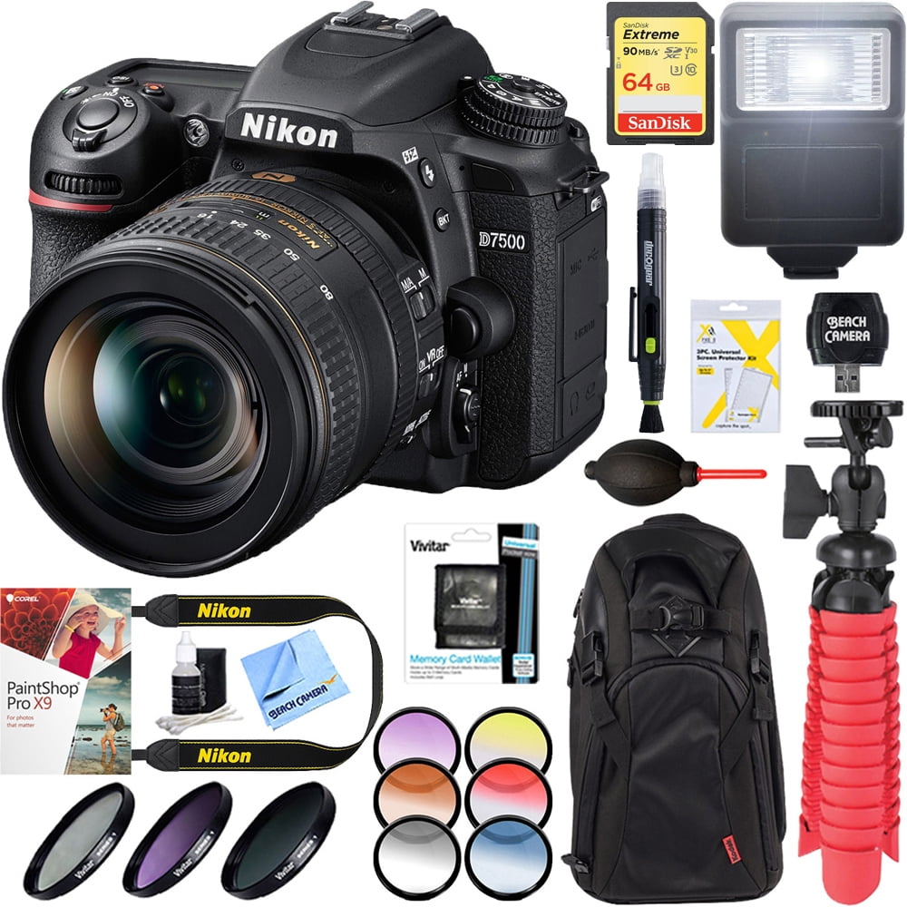 Nikon D7500 20.9MP DXFormat Digital SLR Camera with AFS 1680mm f/2.8