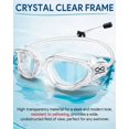 thumbnail image 3 of Swim Goggles, Polarized Adult Swimming Goggles Bungee Strap No Hair Pulling Anti-fog Pool Goggles for Men Women, 3 of 5