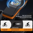 thumbnail image 4 of Rechargeable Bike Light with Digital Display, 1800 Lumens Super Bright LED Bicycle Headlight with 110dB Horn, 150m Beam Distance, IPX6 Waterproof for Night Riding, 4 of 8