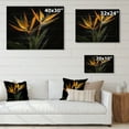 thumbnail image 4 of Designart "Flowers Amidst the Birds of Paradise I" Floral Print on Natural Pine Wood, 4 of 5