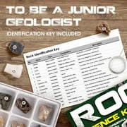 Piano Potato 15PCS Rock & Stone Collection Kit, Geology Minerals Set with Collector Box, STEM Science Gift for Kids Ages 6+